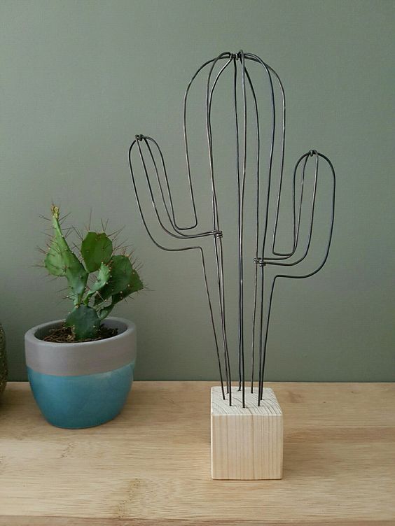 cactus en fil de fer 